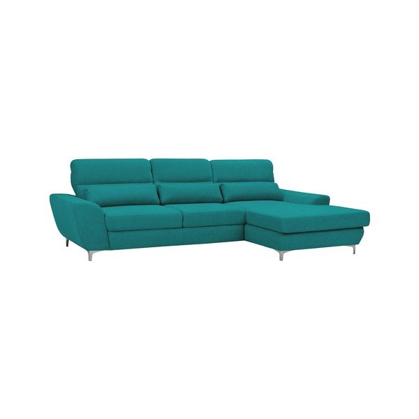 Tirkizna kutna sofa na razvlačenje Windsor &amp; Co Sofas Omega, desni kut-image-1