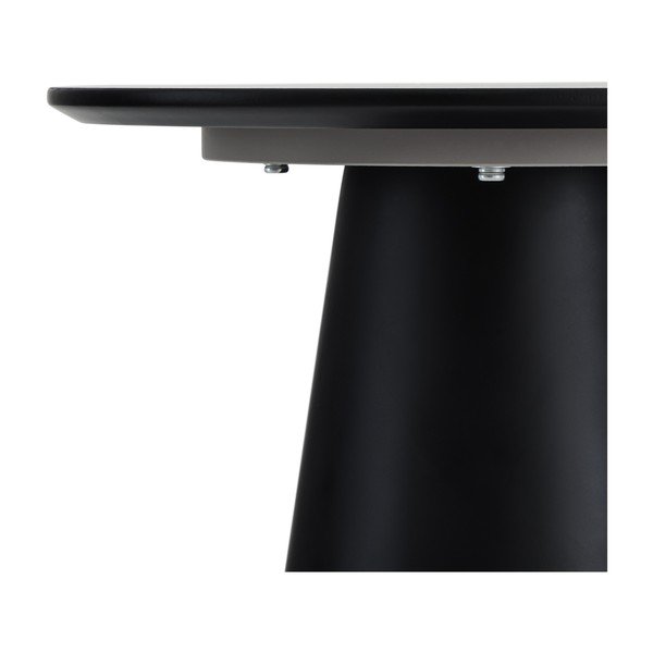 Crni/tamno sivi stolić za kavu s pločom stola u mramornom dekoru ø 45 cm Tango – Furnhouse-image-3