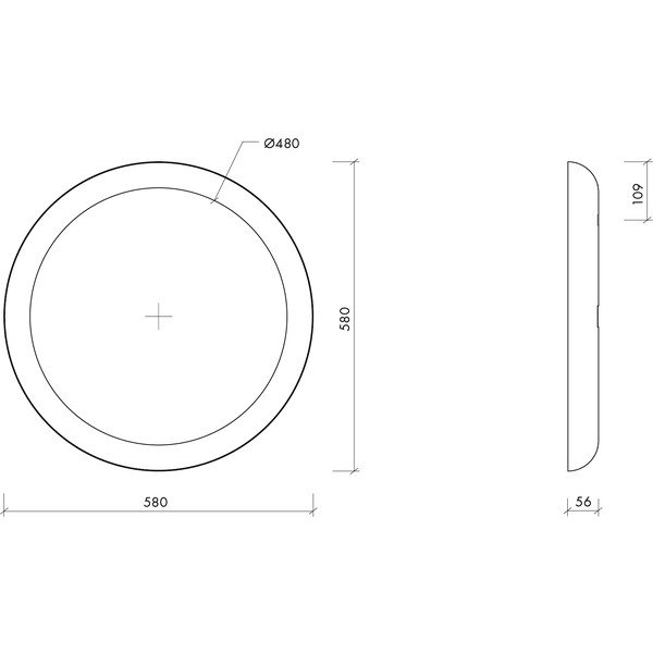 Zidno ogledalo ø 58 cm Allo – noo.ma-image-4