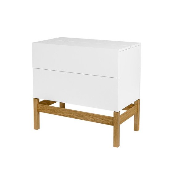 Vitrina za vino u bijelo-prirodnoj boji 75x70 cm Grande - Woodman-image-1