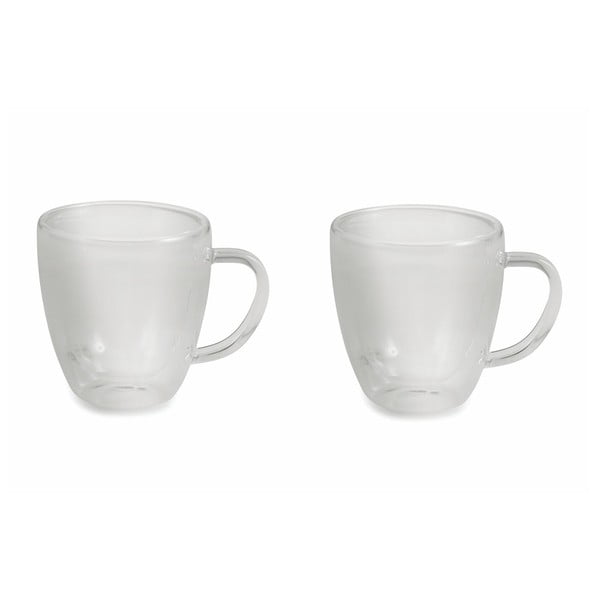 Set od 2 staklene šalice s ručkom Villa d&#39;Este Moka, 250 ml