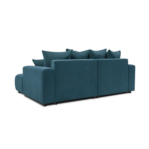 Plava baršunasti kutna garnitura Enjoy – Bobochic Paris-image-4