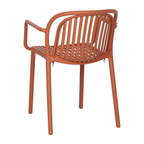 Plastična blagovaonska stolica boja terakote Alia – Ixia-image-3