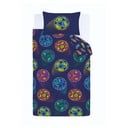 Plava dječja posteljina za bračni krevet 200x200 cm Bright Football – Catherine Lansfield