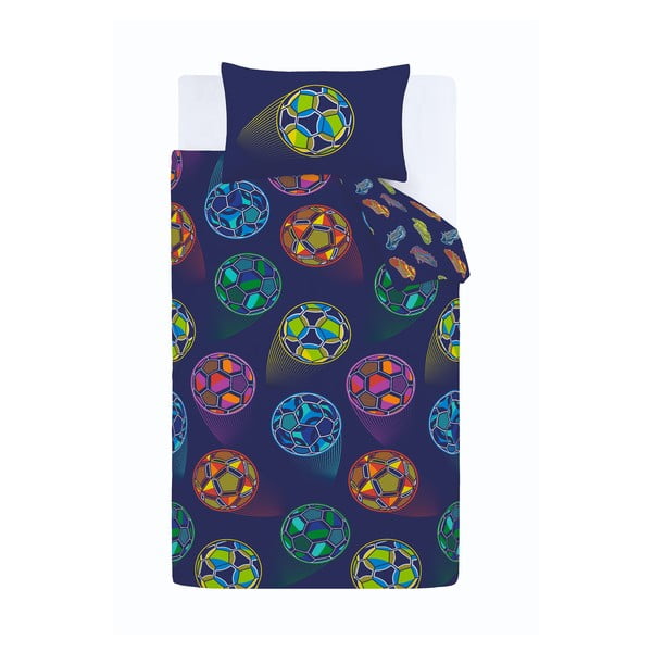 Dječja posteljina za krevet za jednu osobu 135x200 cm Bright Football – Catherine Lansfield-image-2