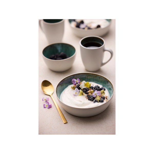 Bijela/zelena zdjelica od kamenine 850 ml Gastro White/Green – Bitz-image-3