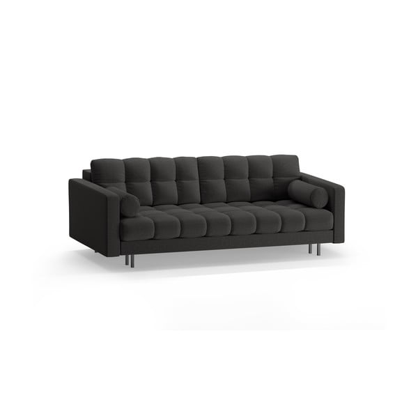 Tamno siva sklopiva/s prostorom za odlaganje sofa 222 cm Bali – Cosmopolitan Design-image-3