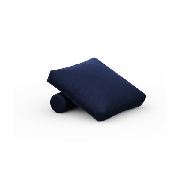 Plavi baršunasti jastuk za modularnu sofu Rome Velvet - Cosmopolitan Design