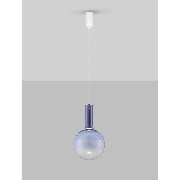 Plava staklena LED viseća svjetiljka s mogućnosti zatamnjivanja ø 25 cm Nostos – Nova Luce-image-4