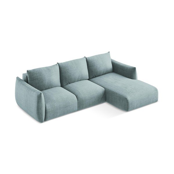 Plava sklopiva kutna garnitura (s desnim kutom/s ležaljkom) Leila – Makamii-image-3