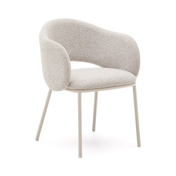 Podstavljena blagovaonska stolica boje slonovače Maina – Kave Home