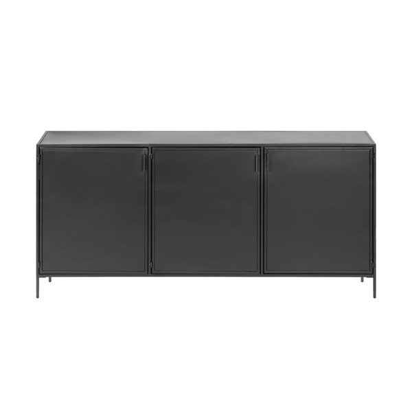 Crna željezna komoda 160x72x35 cm Shantay – Kave Home
