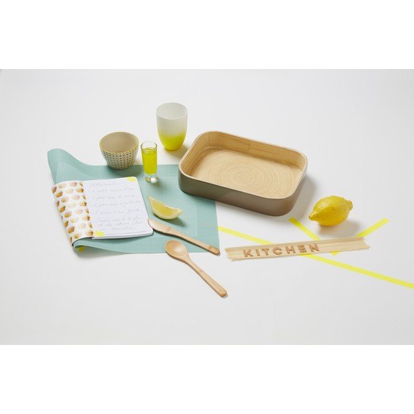 Bambus pladanj Bamboo Taupe, 31x22 cm-image-1