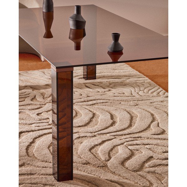 Stakleni blagovaonski stol 90x160 cm Adularia – Kave Home-image-1