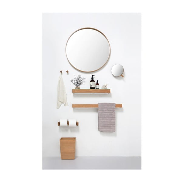 Zidni držač toaletnog papira od hrastovog drveta Wireworks-image-2