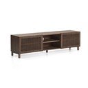Tamno smeđa TV komoda u dekoru oraha 180x49,5x42,5 cm Beyla – Kave Home