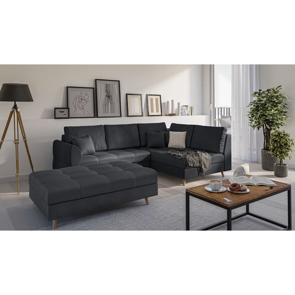 Tamno sivi tabure Ariella – Ropez-image-2