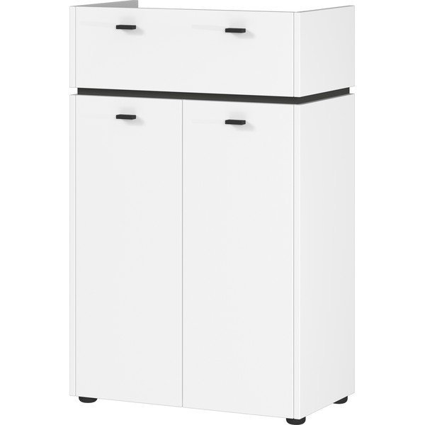 Bijeli visoki kupaonski ormarić 60x96 cm Modesto - Germania-image-1