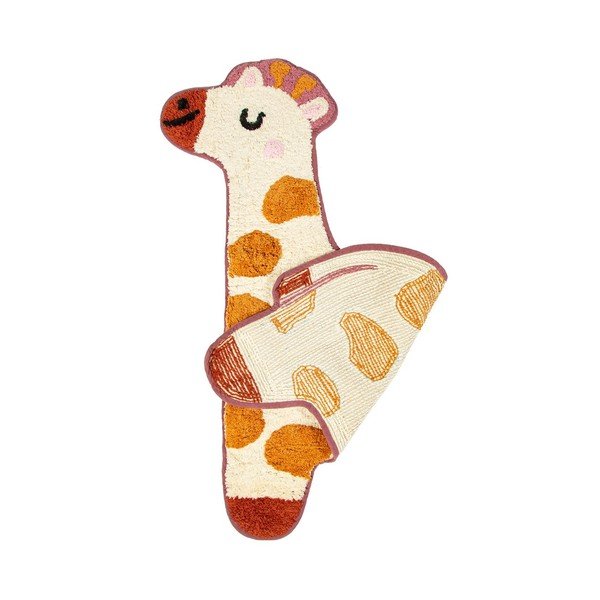 Narančasto-bež dječji pamučni tepih Sass & Belle Giraffe, 57 x 80 cm-image-2