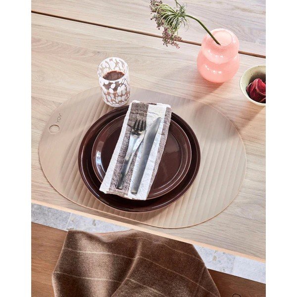Duboki tanjuri u setu 2 kom od terakote boje terakote ø 19 cm Yuka – OYOY Living Design-image-1