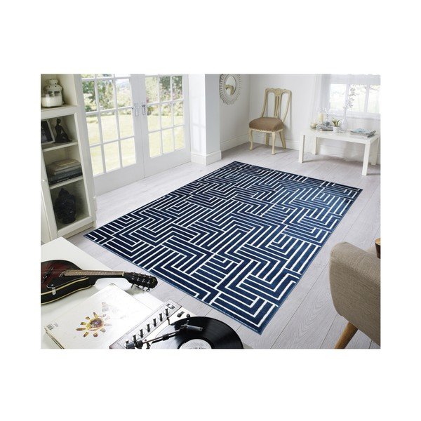 Plavi tepih Webtappeti Reflex Faro, 140 x 200 cm