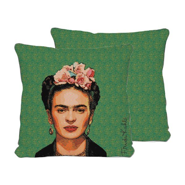 Zeleni jastuk Madre Selva Frida, 45 x 45 cm-image-2