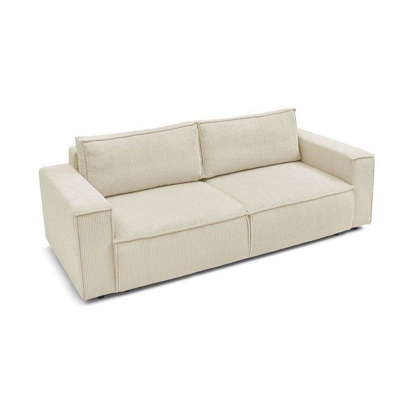 Bež sklopiva sofa od samta 245 cm Nihad – Bobochic Paris-image-4