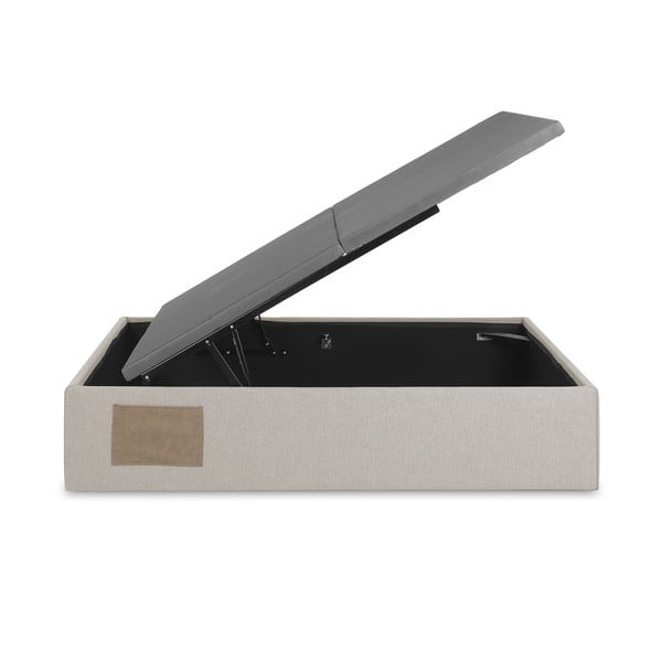 Bež tapecirani bračni krevet s prostorom za odlaganje 160x200 cm Matters – Kave Home-image-4