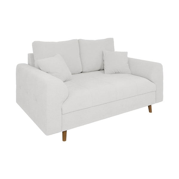 Bijela sofa od bouclé tkanine 150 cm Ariella – Ropez