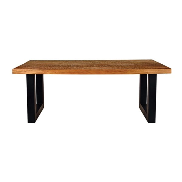 Blagovaonski stol s pločom od drveta manga LABEL51 Knokke, 200 x 100 cm