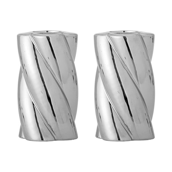 Svijećnjaci u setu 2 kom od kamenine Silvia – Bloomingville