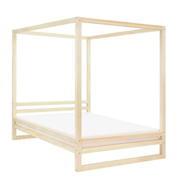 Benlemi Baldee Bella Prirodni drveni bračni krevet, 200 x 190 cm