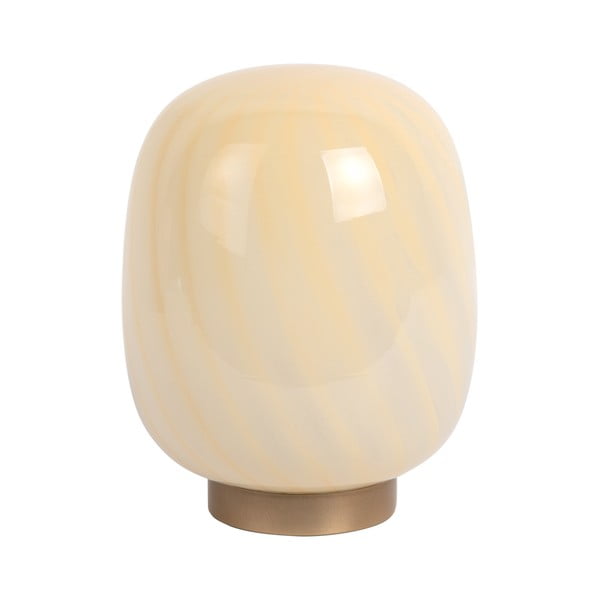 Svijetlo žuta stolna lampa sa staklenim sjenilom (visina 20 cm) Summer Globe – Leitmotiv