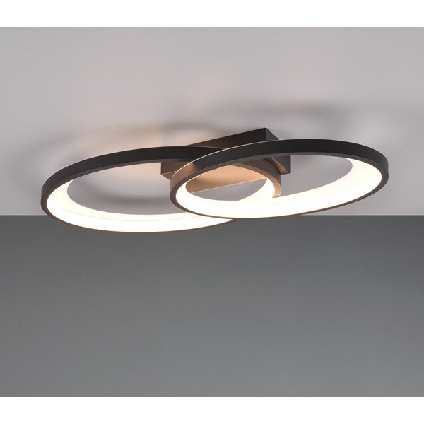 Crno-bijela LED stropna svjetiljka 30x57 cm Malaga – Reality-image-2
