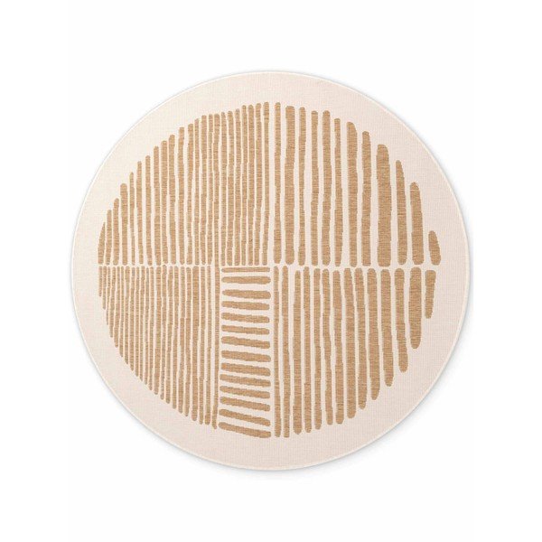 Krem/u prirodnoj boji okrugao unutarnji i vanjski tepih ø 160 cm Haringey Bounds – Ted Baker