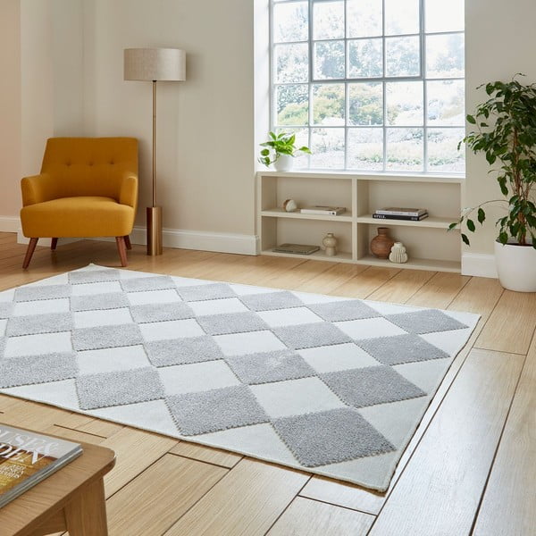 Bijeli/svijetlo sivi periv tepih 200x290 cm Lyna Cream&Grey – Think Rugs-image-2