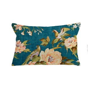 Petrolej-plavi jastuk Tierra Bella Birds, 50 x 35 cm