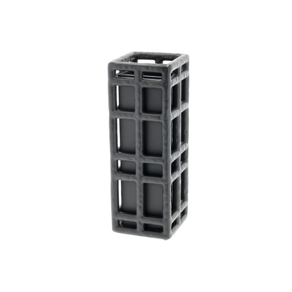 Crna ručno izrađena vaza od polyresina (visina 30 cm) Lyst – Villa Collection