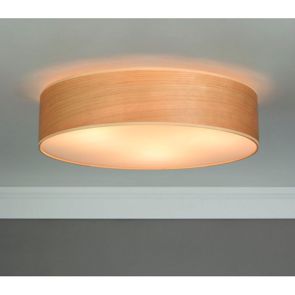 Stropna lampa od prirodnog furnira u boji drva trešnje Sotto Luce TSURI L, ⌀ 40 cm-image-4