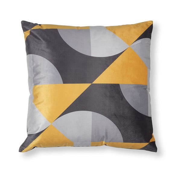 Sivo-žuta navlaka za jastuk La Forma Rise, 45 x 45 cm
