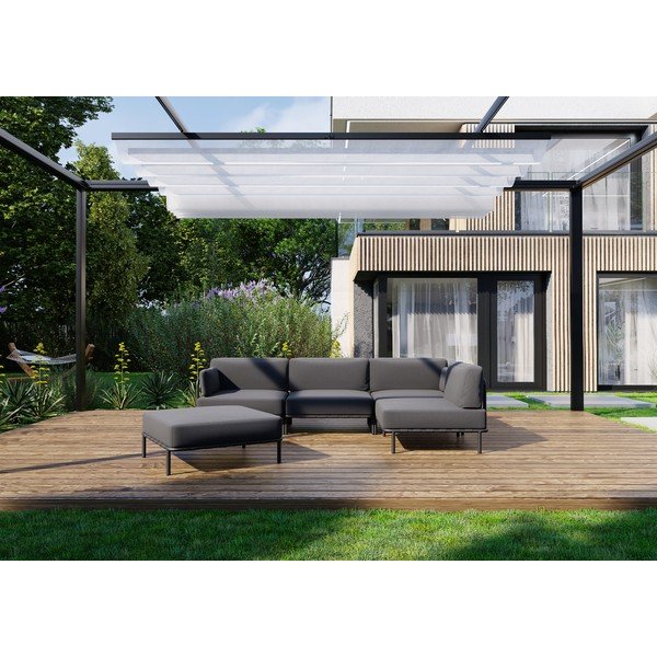 Tamno sivi vrtni modularni kauč 234 cm Salve – Sit Sit-image-1