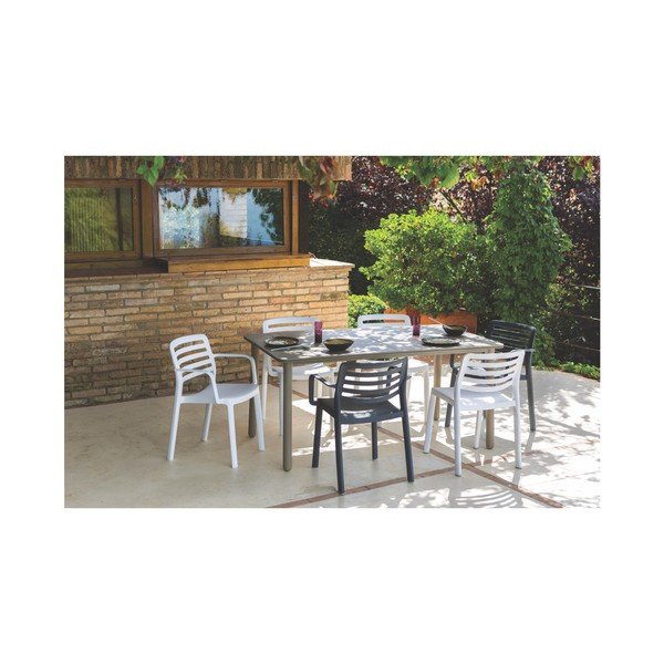 Set od 4 tamnosive vrtne stolice Resol Wind-image-2