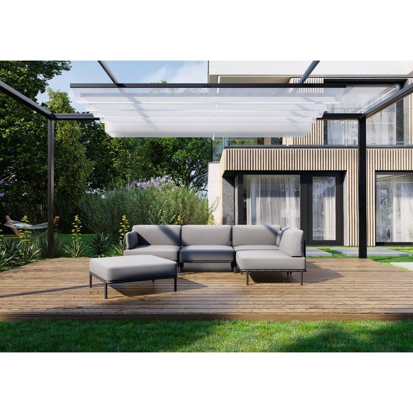 Svijetlo sivi vrtni modularni kauč 234 cm Salve – Sit Sit-image-4