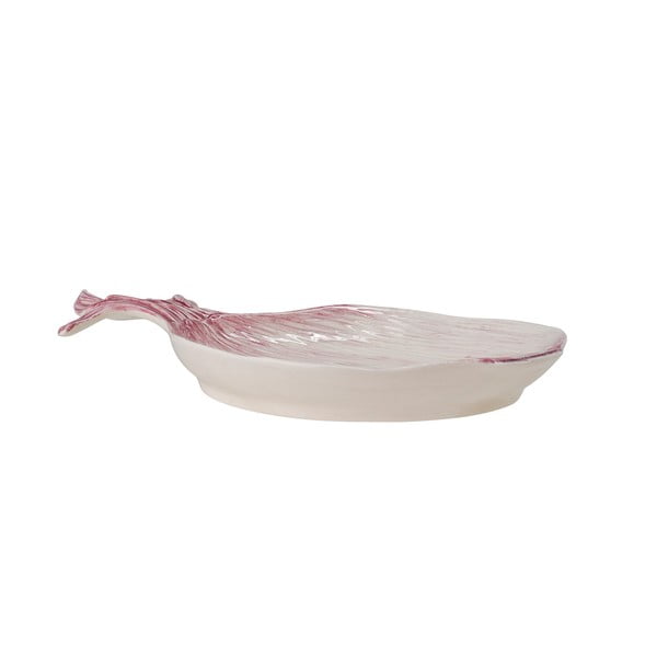 Bijeli/ružičasti tanjur za posluživanje 18x26 cm Mimosa – Bloomingville