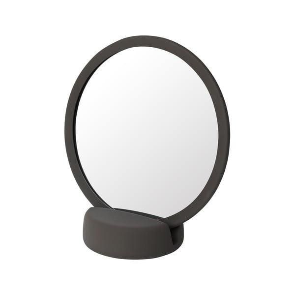Smeđe stolno kozmetičko zrcalo Blomus, visina 18,5 cm