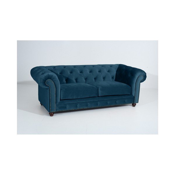 Plava sofa Max Winzer Orleans Velvet, 216 cm-image-3