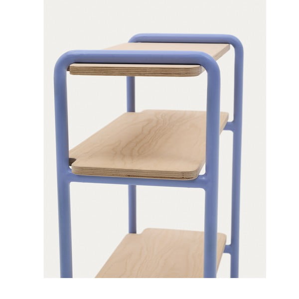 Svijetlo plava/u prirodnoj boji viseća dječja biblioteka u dekoru jasena 60x70x28 cm Tinn – Kave Home-image-3