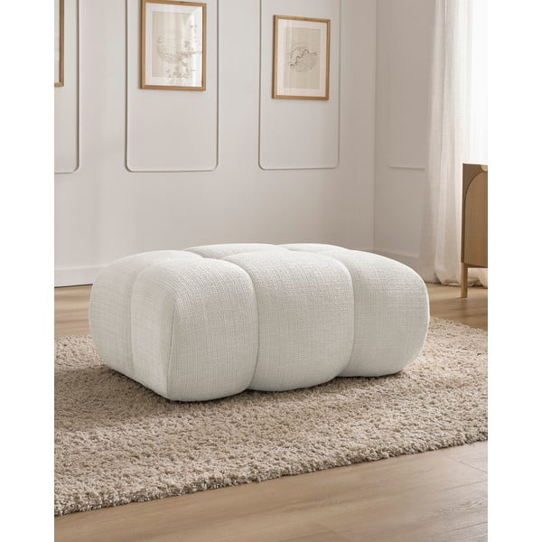 Bijeli tabure od šenila Ivane – Bobochic Paris-image-1