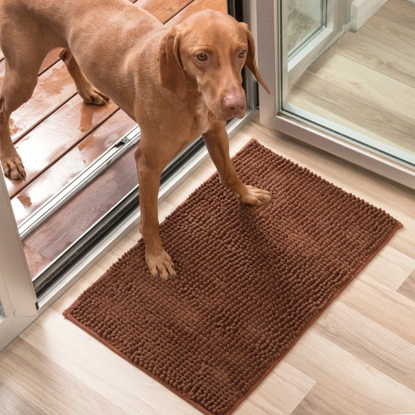 Smeđi tepih za pse InnovaGoods Pet Doormat, 85 x 65 cm