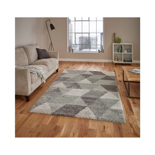 Sivo-zeleni tepih Think Rugs Royal Nomadic Grey &amp; Aqua Green, 120 x 170 cm-image-1